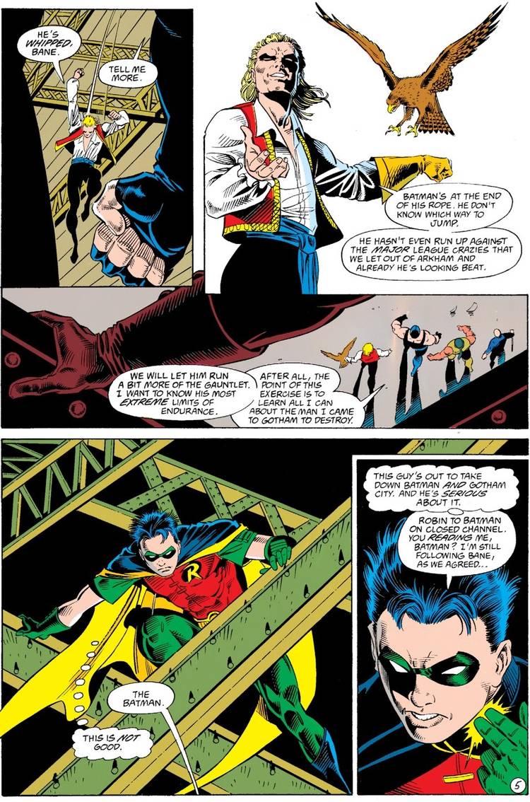 Robin Is Stuck in the Middle of Bane and Killer Croc as Knightfall ...