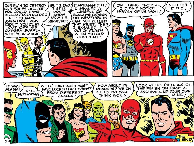 We Finally Get A Winner in the Superman/Flash Races