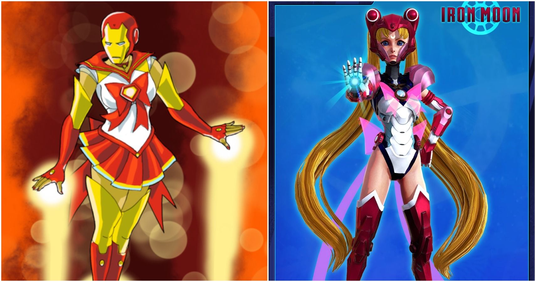 10 Iron Man & Sailor Moon Crossover Fan Art Pictures That Are Too Great