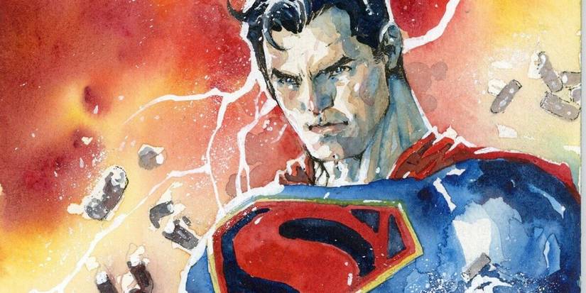 Jim Lee_watercolor Superman_headliner