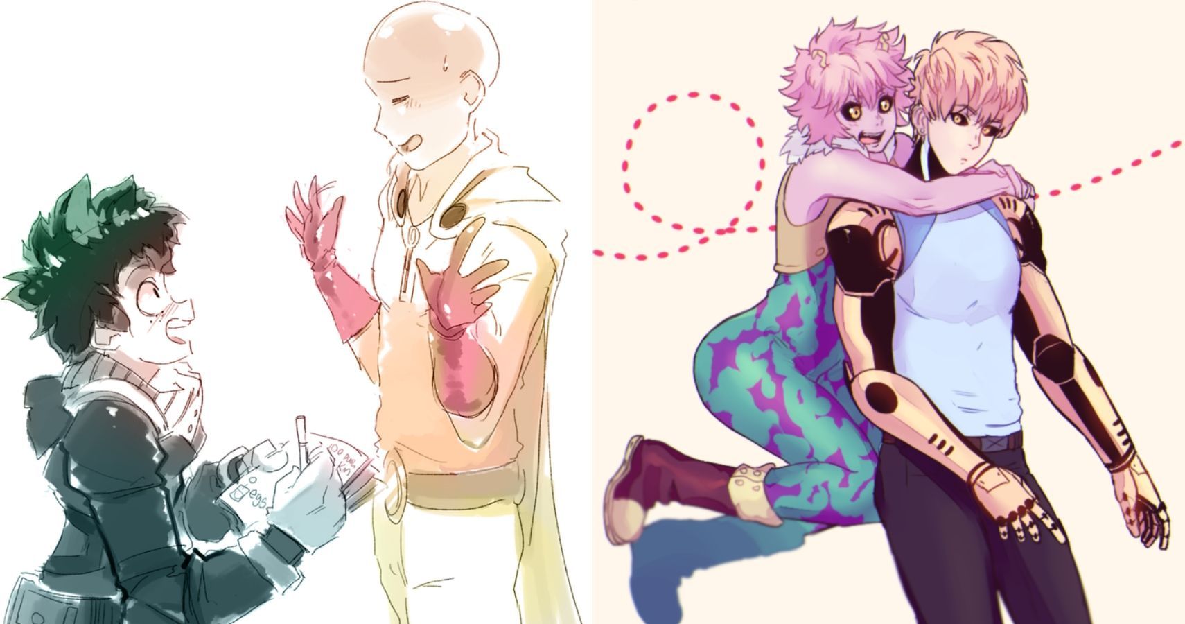 10 Pieces of One Punch Man & My Hero Academia