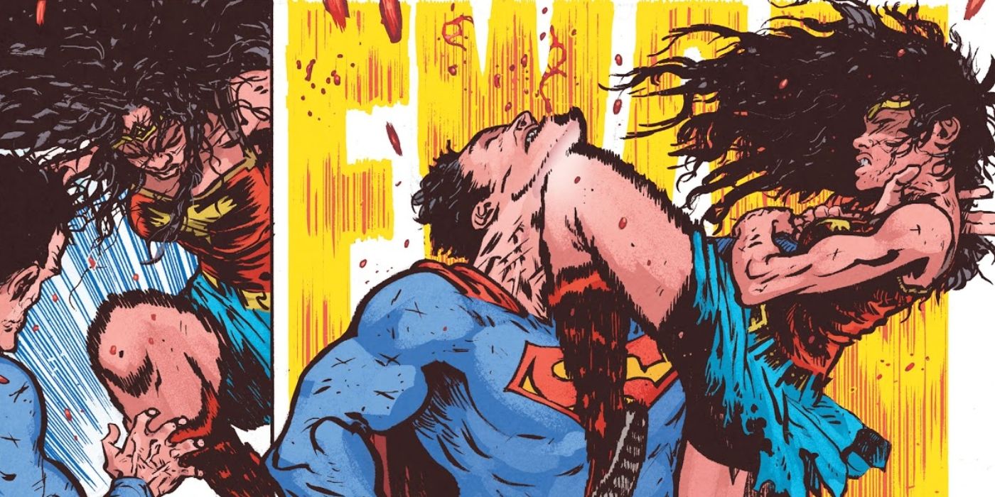 Wonder Woman Dead Earth Fight 1