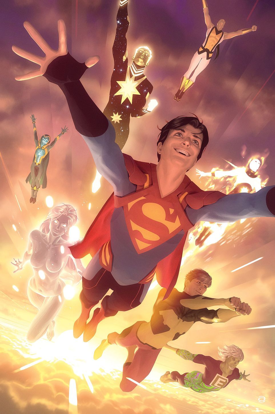 Legion of Super-Heroes: Gold Lantern Shines In 1:25 Variant Cover