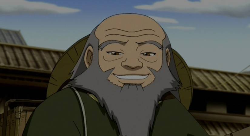 Uncle Iroh Smiles in Ba Sing Se from Avatar: The Last Airbender