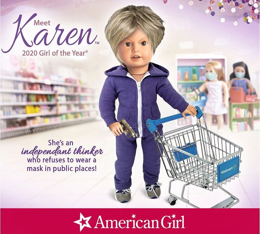 American Girl parody 'Karen' doll ad - cropped