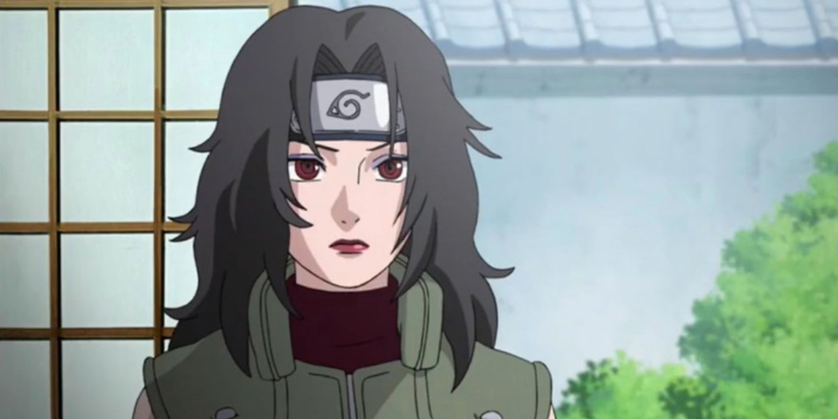Kurenai Yuhi makes a neutral face in Naruto: Shippuden