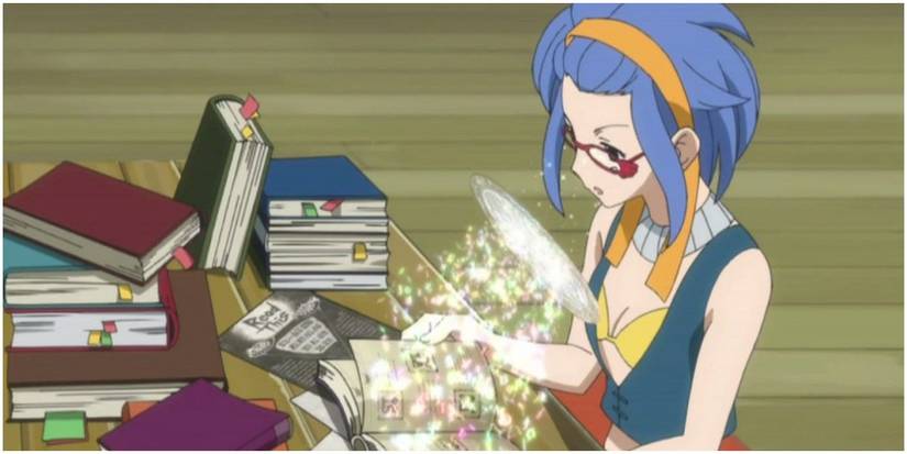 Levy Solid Script Magic Kakashi & 9 Other Anime Bookworms