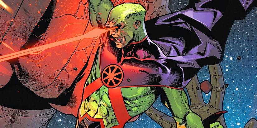 Martian Manhunter using his Martian Vision