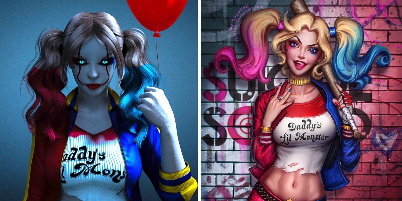 5 Super Creepy Harley Quinn Fan Art Pics 5 Totally Stunning Ones