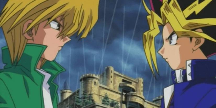 Yugi contre Joey au Duelist Kingdom dans Yu-Gi-Oh! Duel de monstres