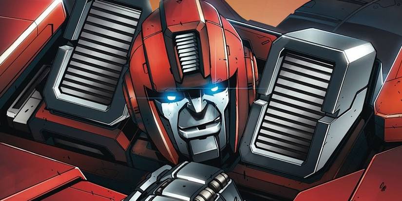 Ironhide smirking in the Transformers comic