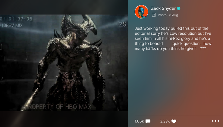Justice League Zack Snyder Releases New Image Of Steppenwolf