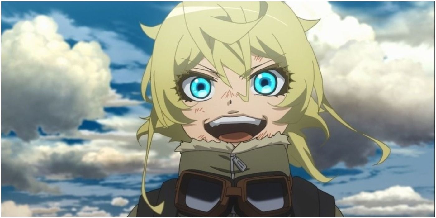 Tanya Laughing At An Enemy She Is About To Destroy