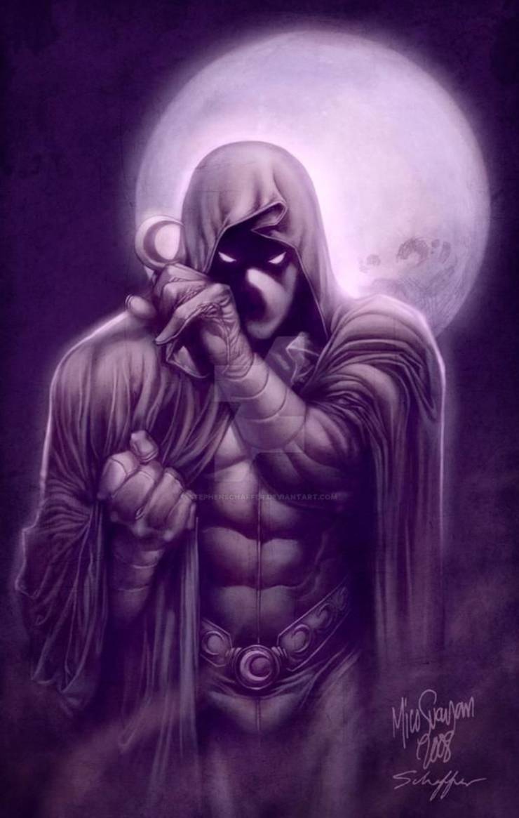 10 Astounding Bits Of The Moon Knight Fan Art That Might Amaze You 19 moon knight stephen schaffer fan art
