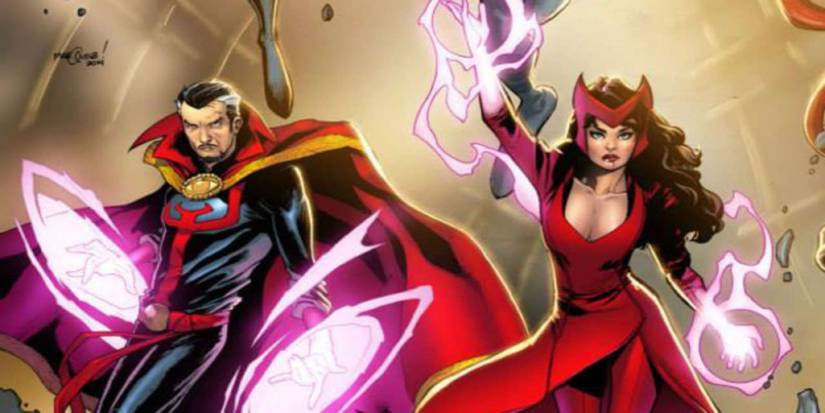 Wanda Maximoff and Stephen Strange