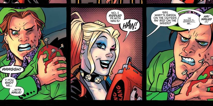 Harleen Comic Riddler Harley Quinn Just Out-Riddled the Riddler
