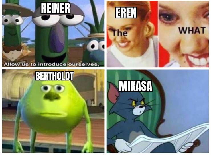 Featured image of post Aot Reaction Memes : You can take any video, trim the best part, combine with other videos, add soundtrack.