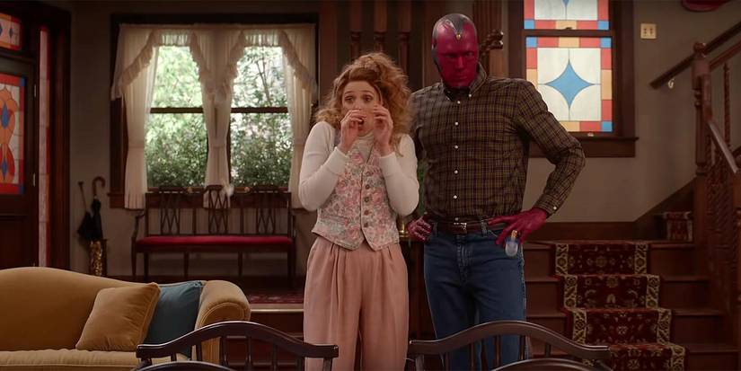 Wanda and The Vision in Wandavision