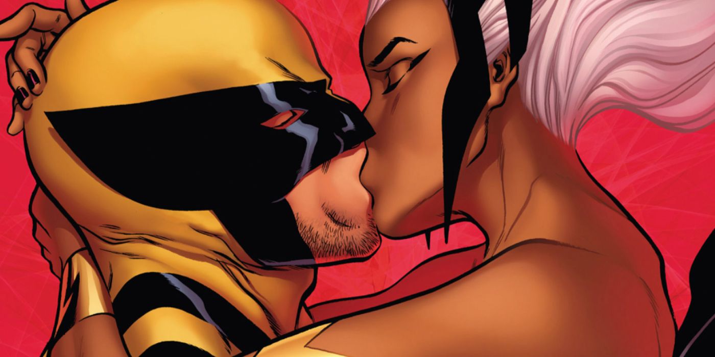 El beso de Tormenta y Wolverine