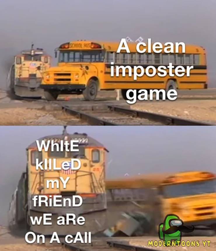 A Bus And A Train In A Meme