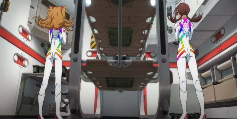 Anime Asuka and Mari Evangelion