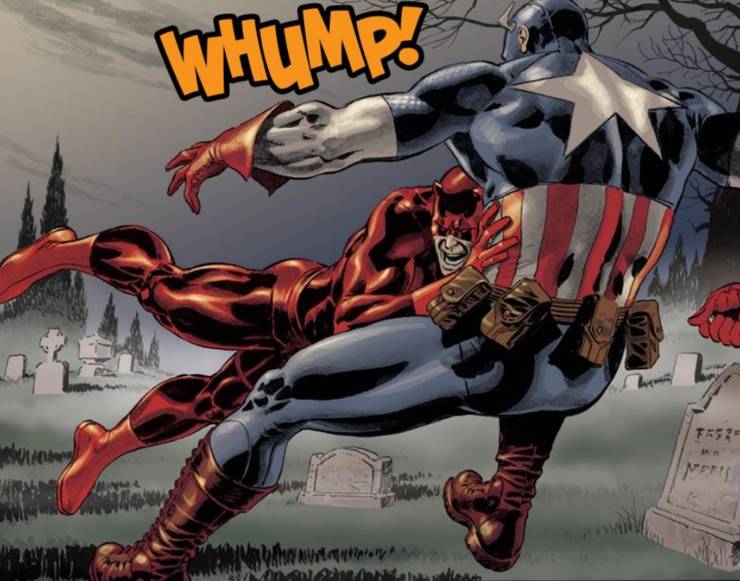 Captain America5. Captain America: Kingpin was very close to killing Captain America once. Both of them got into a fight, and Kingpin had Cap at a position where he could break his spine; fortunately, Falcon came in just in time to save him.