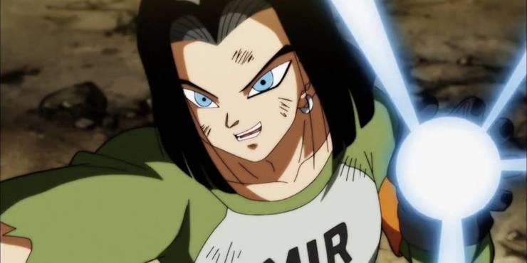 Anime Dragon Ball Super Android 17 Energy Blast