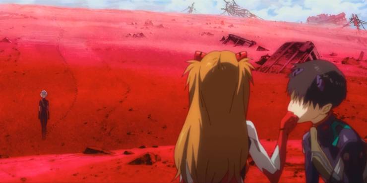 Neon Genesis Evangelion 3 Shinj Asuka Rei Stranded