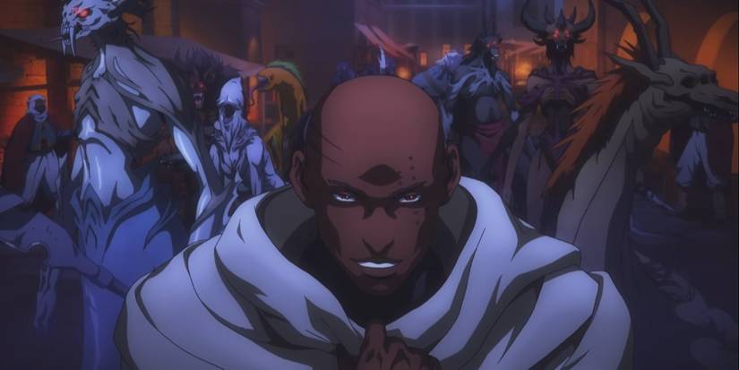 Isaac angry and ordering his night creatures to kill everyone.