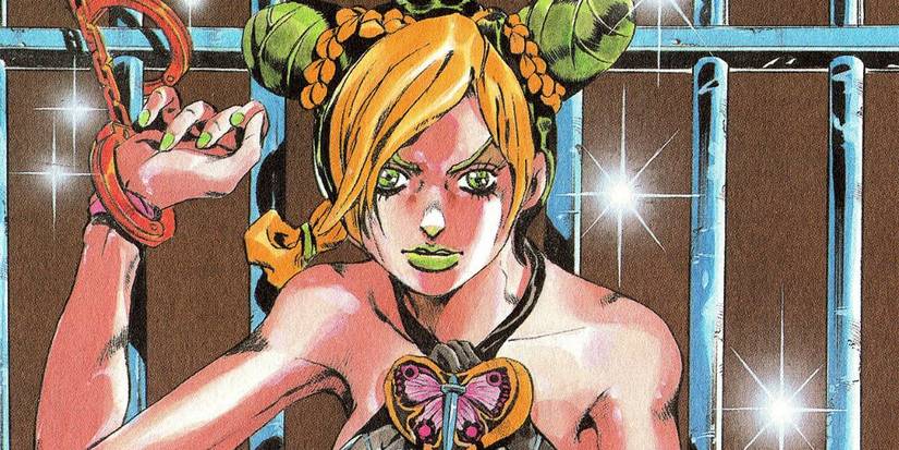Manga JoJo Stone Ocean Jolyne Cujoh In Prison Handcuffs