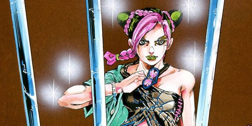 Jolyne Cujoh from Jojo's Bizarre Adventure in her prison cell. 