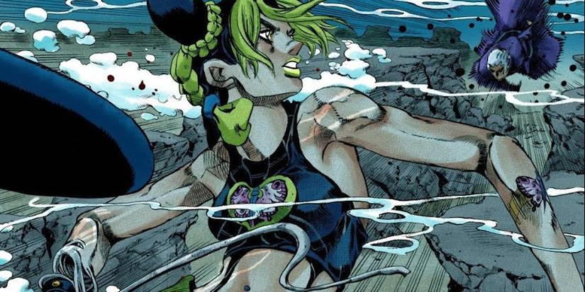 Manga JoJo Stone Ocean Jolyne Cujoh Under Water