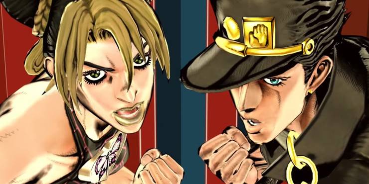 jolyne en jotaro vechten samen