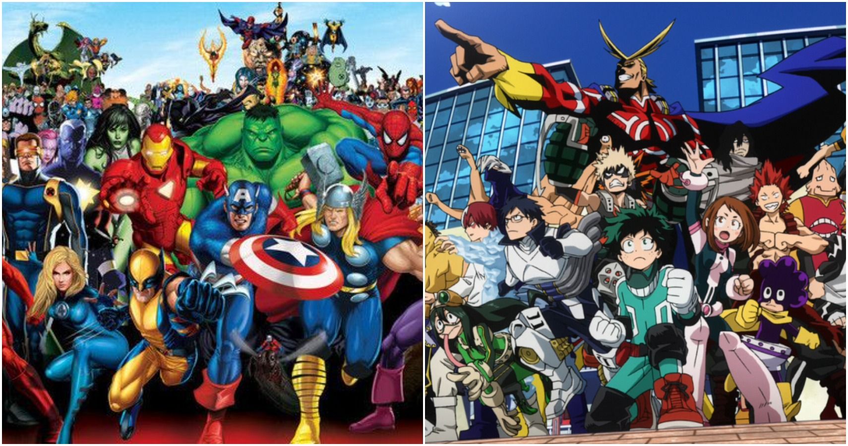 My Hero Academia: Class 1-A And Marvel Characters With The Same Powers