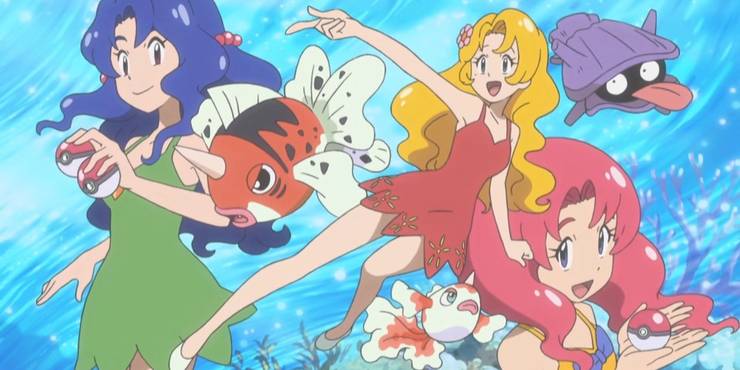 As irmãs Misty no Pokémon anime