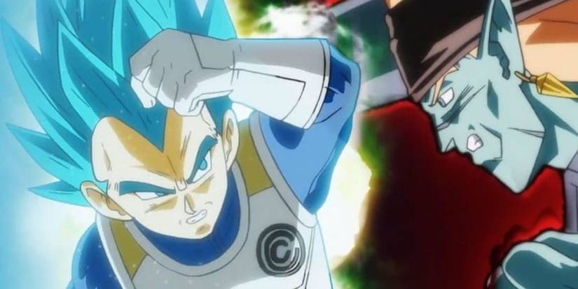 Anime Super Dragon Ball Heroes SS Blue Vegeta Versus Bojack