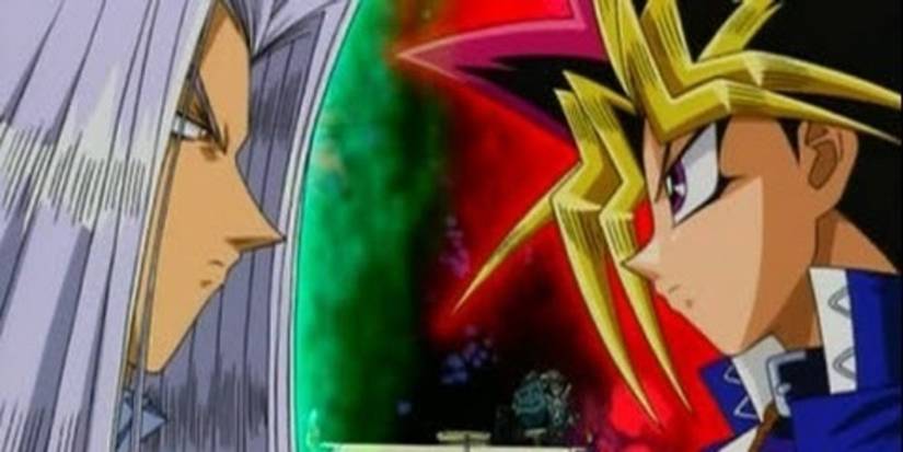 Yugi vs Pegasus in Duelist Kingdom