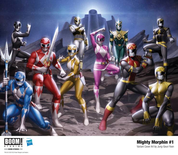 mighty morphin 1 jung geun yoon variant cover