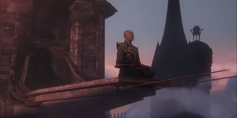 Isaac meditating after the death of Godbrand.