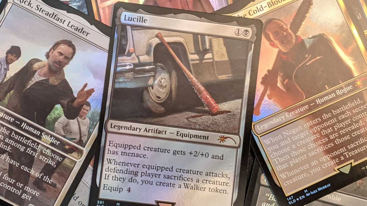 mtg twd cards The Walking Dead Rick Grimes mtg walking dead cards The