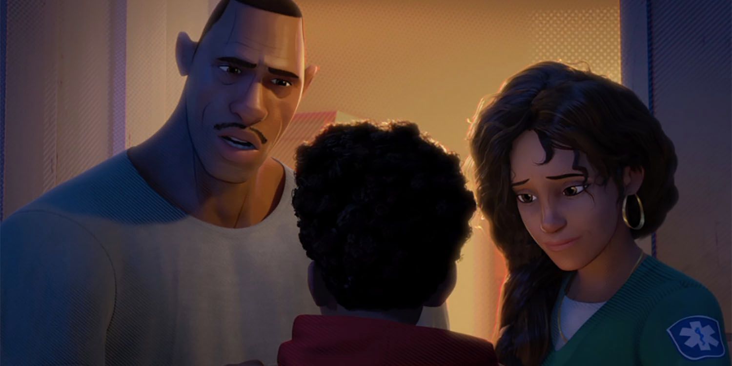 Miles Morales and his parents