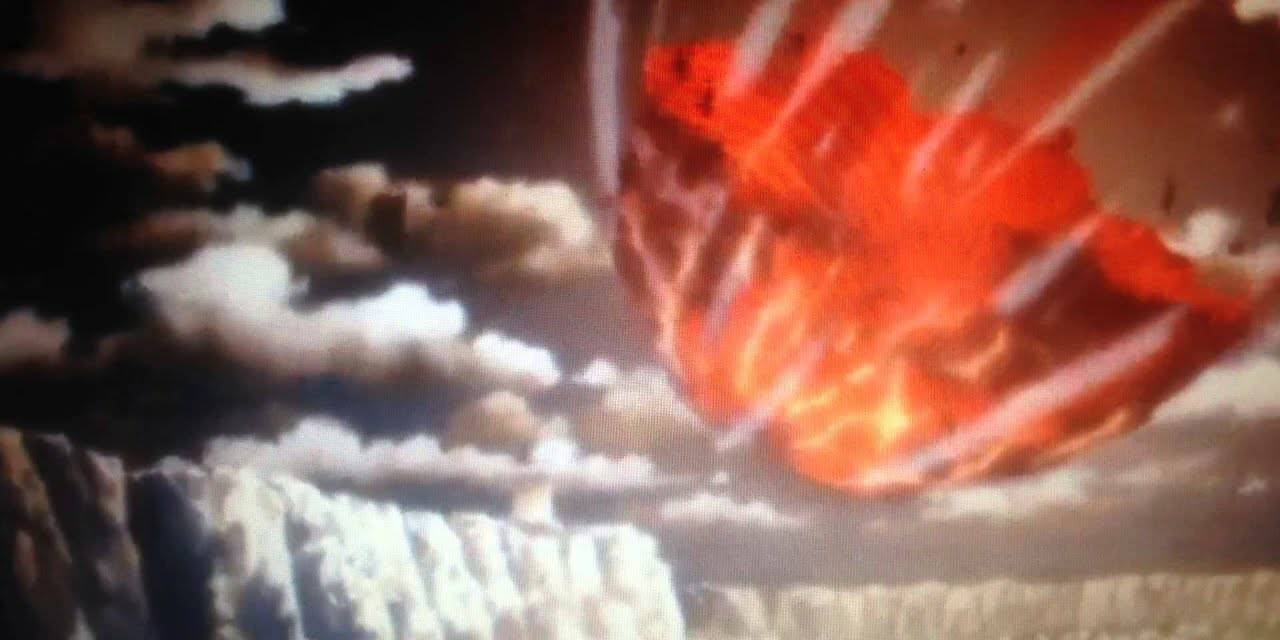Sasuke distrugge meteora