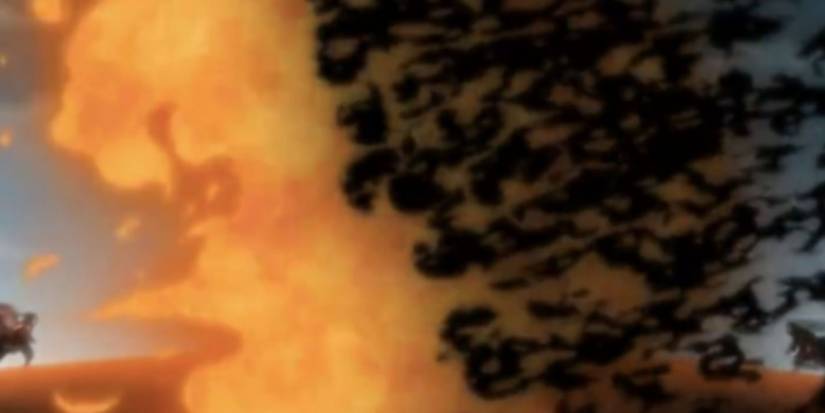 Itachi uses Amaterasu in Naruto.