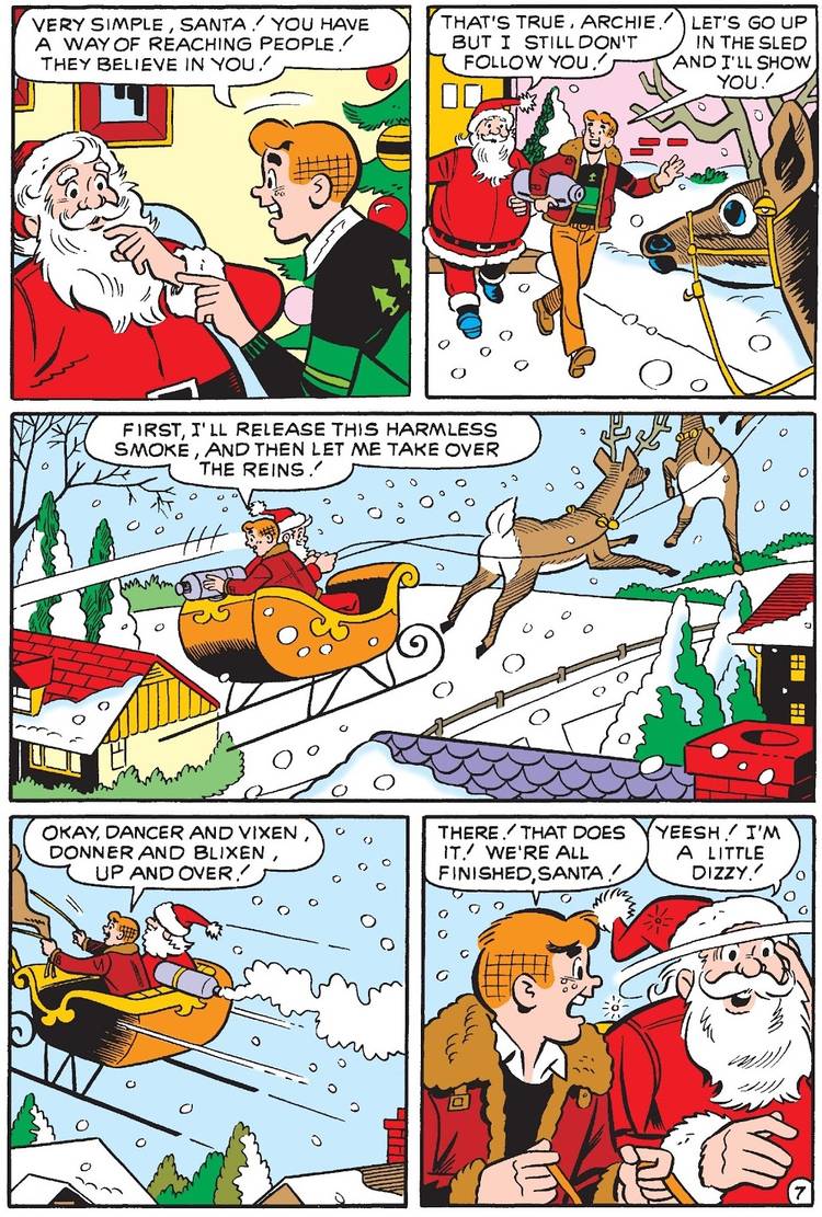 Archie And Santa Claus Get Their Hippie On By Gifting the World 'Love,' Man