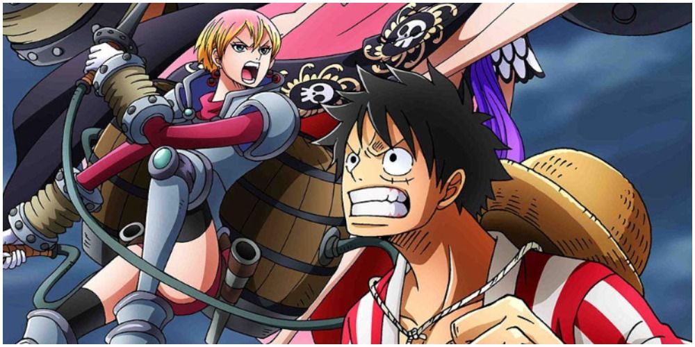 Cidre Guild vs Luffy during the leadup to One Piece Film: Stampede