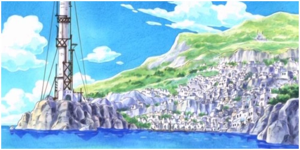 Ruluka Island as it appears in One Piece pre-timeskip
