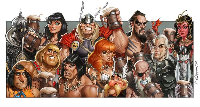 Conan the Barbarian (AI art) by 3D1viner on
