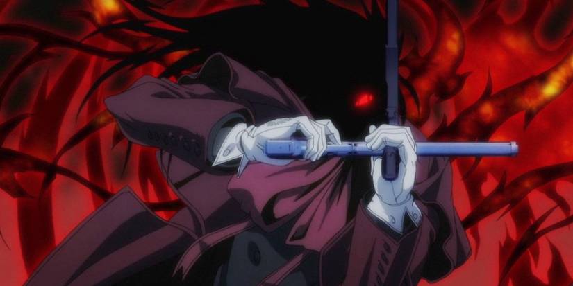 Alucard introduces himself with his weapons in Hellsing Ultimate.