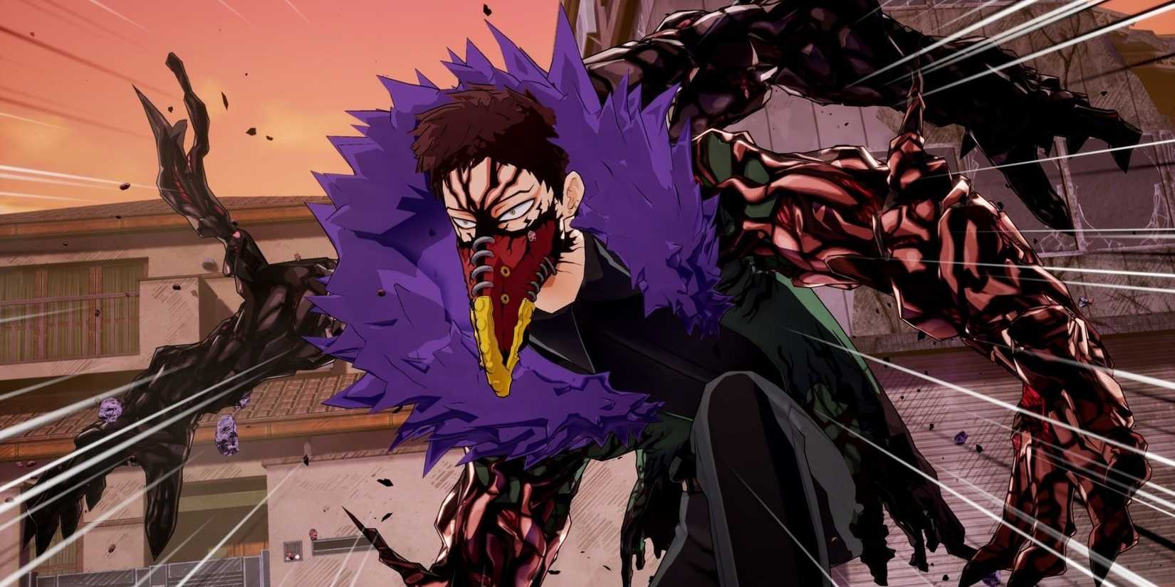 My Hero Academia Villain Kai Chisaki sports four arms while using his Quirk, Overhaul.