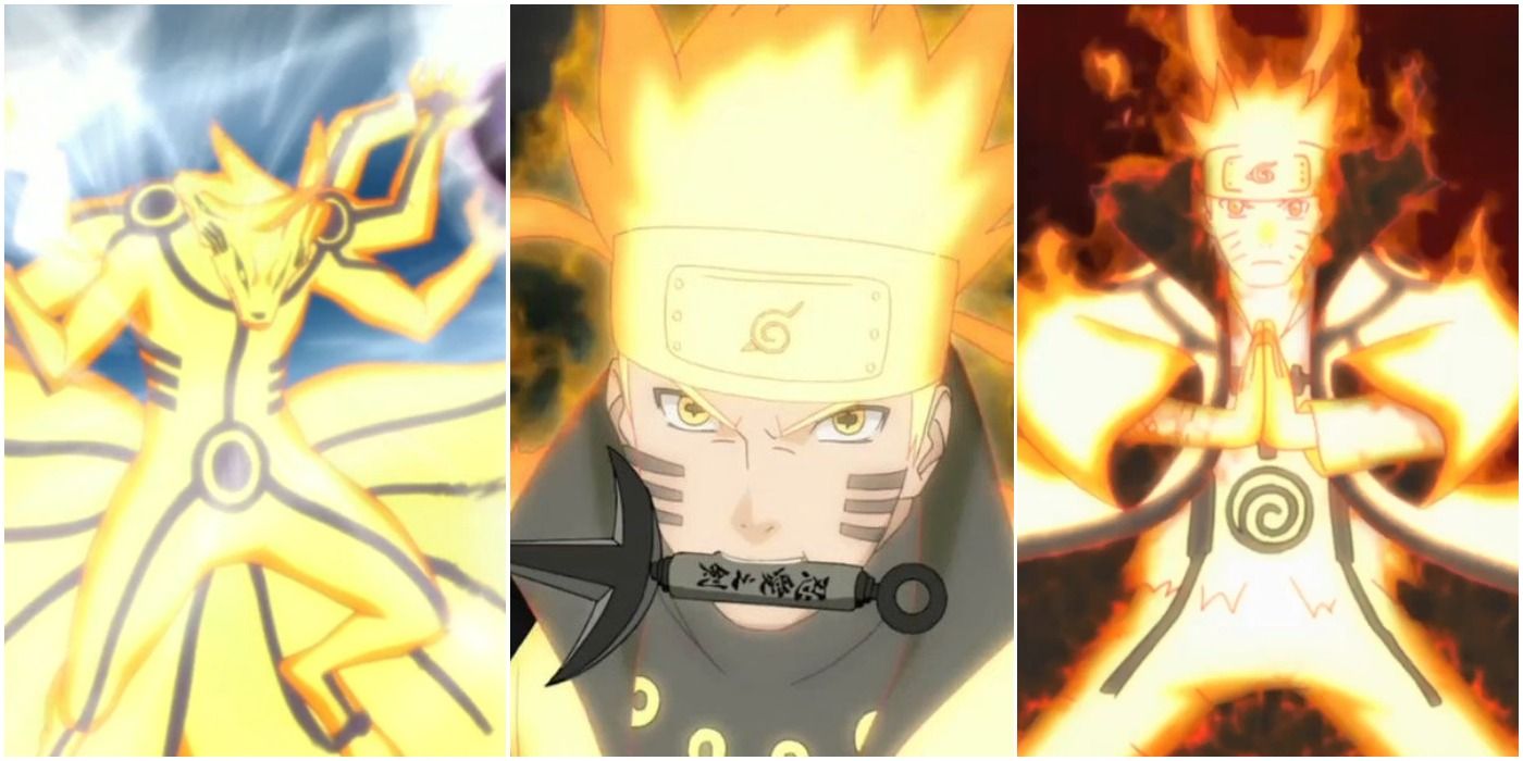 Naruto Every Form Of Naruto S Nine Tails Chakra Mode Ranked